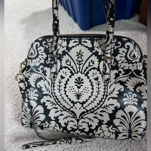 Kate spade - cross body purse - black & cream - Cedar Street Floral Maise